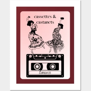 cassettes and castanets-flamenco Posters and Art